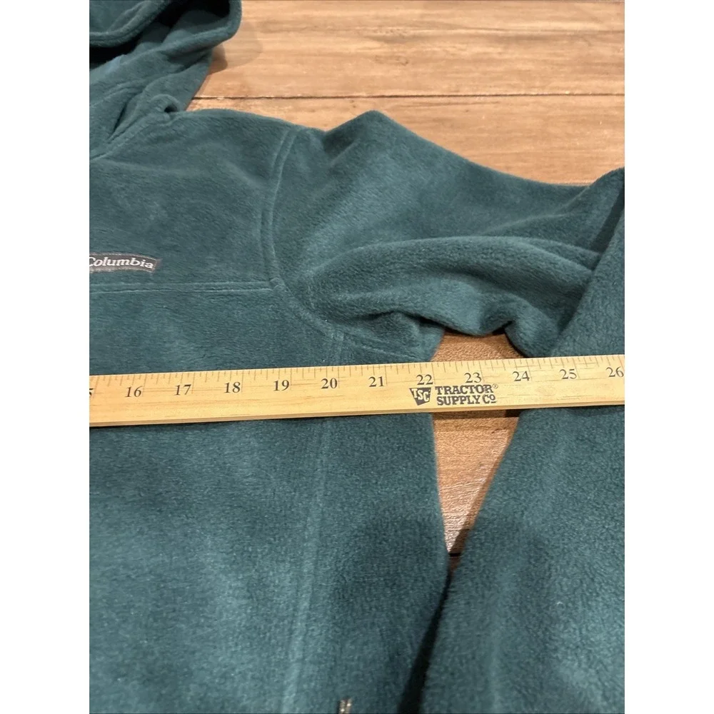 Columbia Full Zip Fleece Hoodie Women's Medium Green - Picture 8 of 10